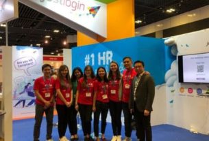 JustLogin team exhibiting at the HR Festival Asia 2019 at Suntec Singapore